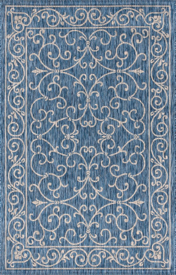 Charleston Vintage Filigree Textured Weave Indoor/outdoor Area Rug